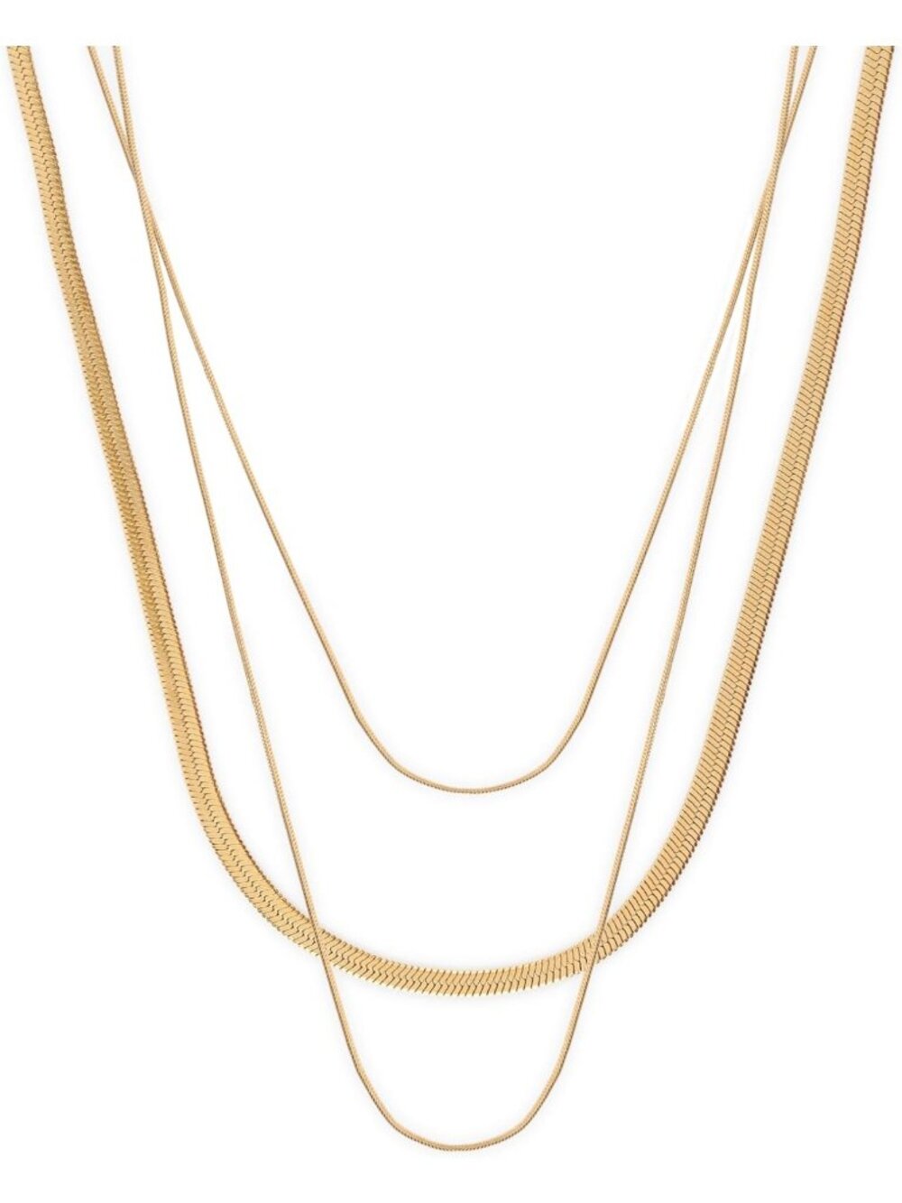 Waterproof 18k Gold Plated Layered Necklaces | Non-Tarnish Women's Jewelry
